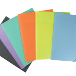 Carpeta lomo flexible con solapas DIN A4.  LIDERPAPEL