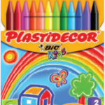 Caja de ceras duras PLASTIDECOR 12 unidades