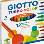 Caja rotuladores GIOTTO Turbo color 12 unidades