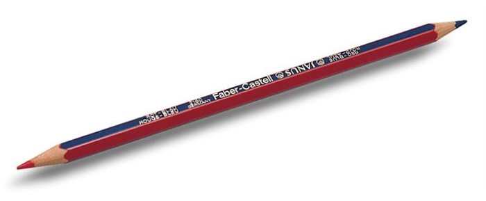 Lápiz bicolor Norma lápiz rojo y azul triangular con 3 piezas